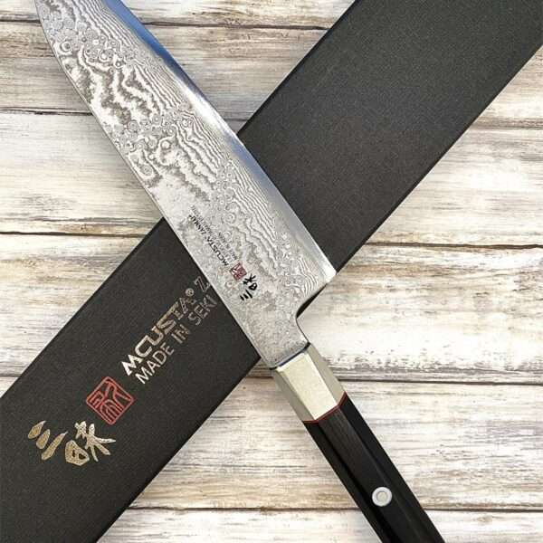 couteau Japonais mcusta santoku vg10 damas 18 cm