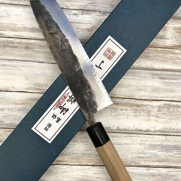 couteau Japonais miyazaki kajiya gyuto shirogami 24 cm epais