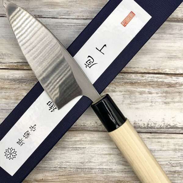 couteau Japonais sakai kikumori ajikiri shirogami2 105 mm