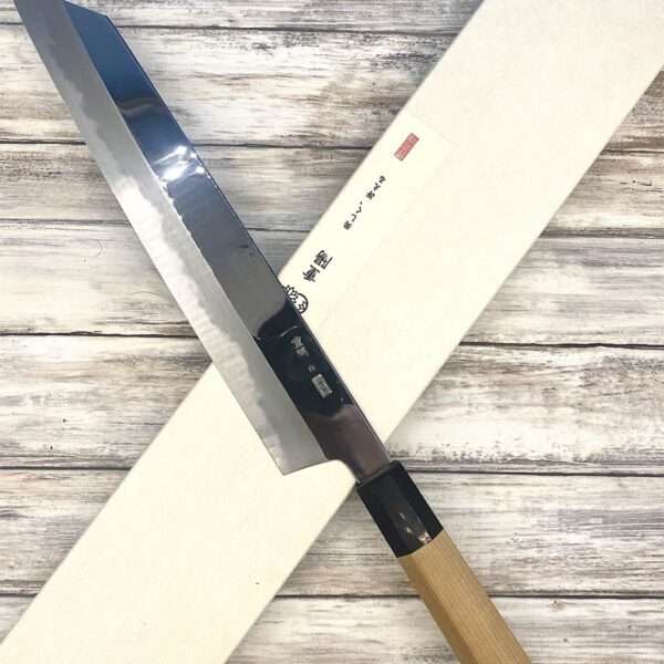 couteau Japonais sakai kikumori kiritsuke choyo shirogami2 27 cm