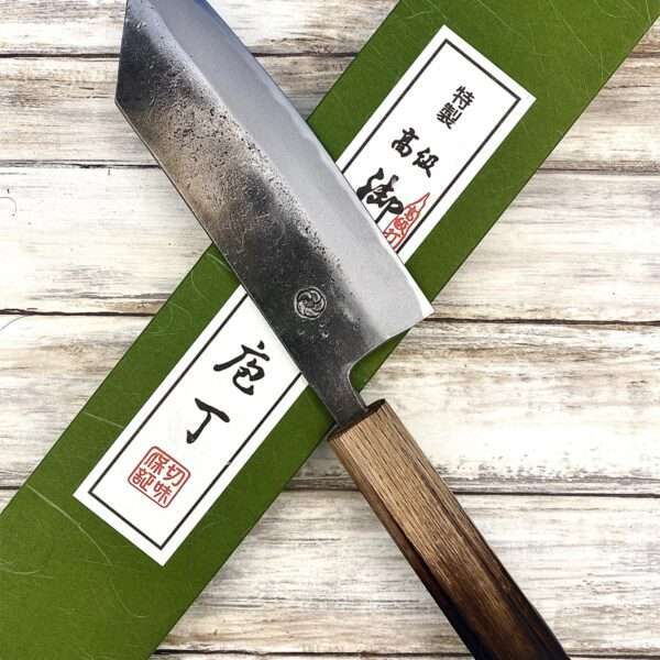 couteau Japonais tsubaki deba miyazaki kajiya shirogami2 15 cm