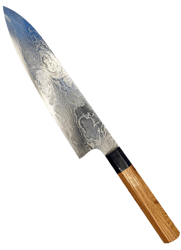 Couteau japonais nakiri - TAKESHI SAJI - Inox VG-10 Damas - Coloré