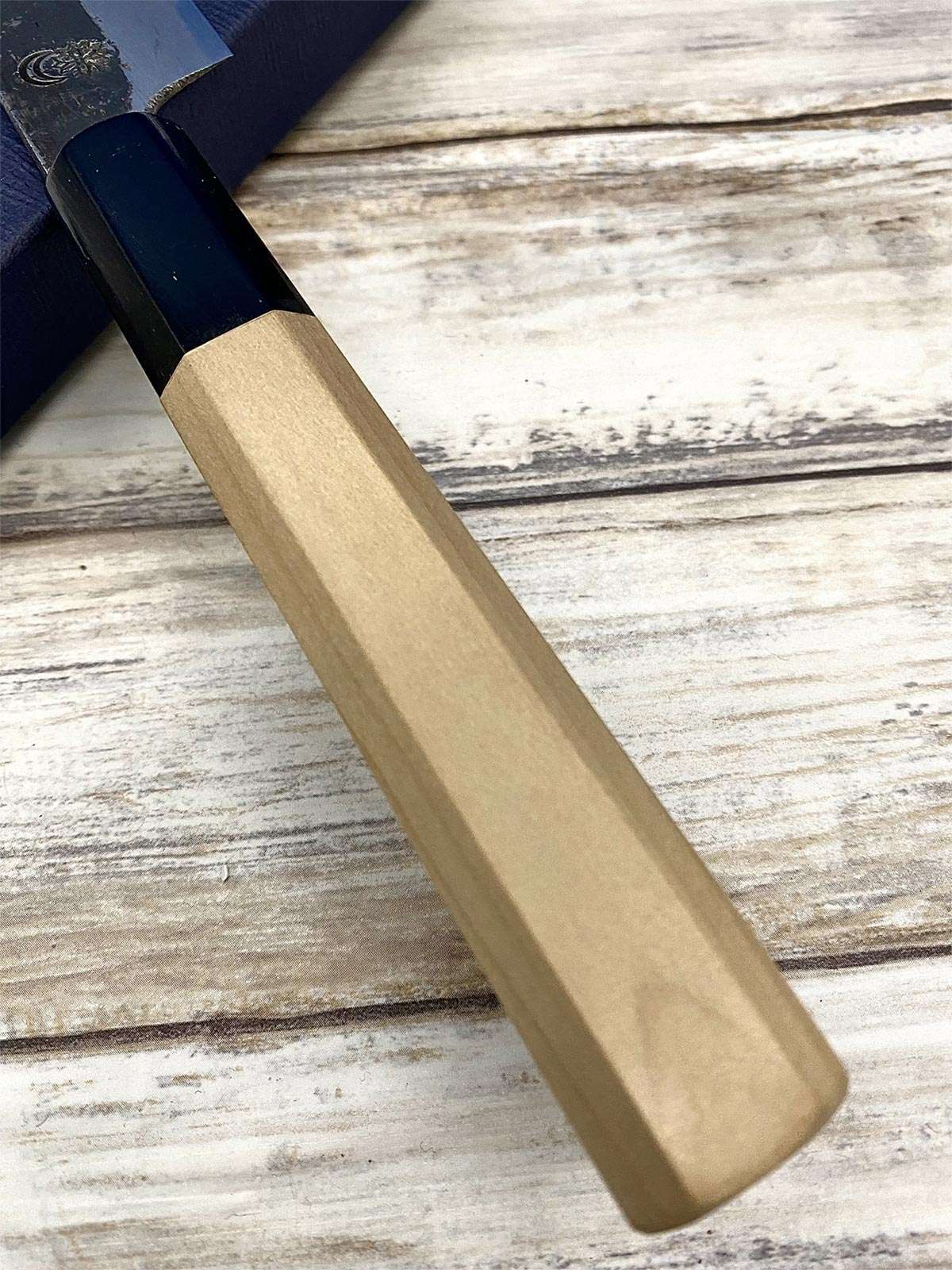 couteau Japonais gyuto yoshikazu tanaka shirogami2 21 cm shinogi single bevel magnolia