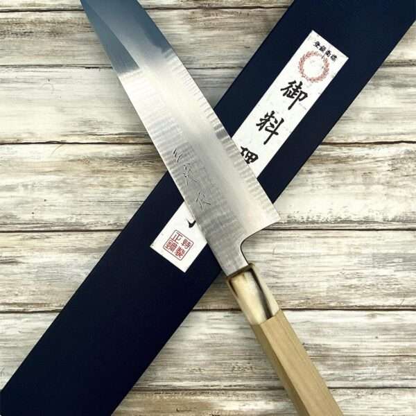 couteau Japonais gyuto yoshikazu tanaka shirogami2 24 cm hairline magnolia