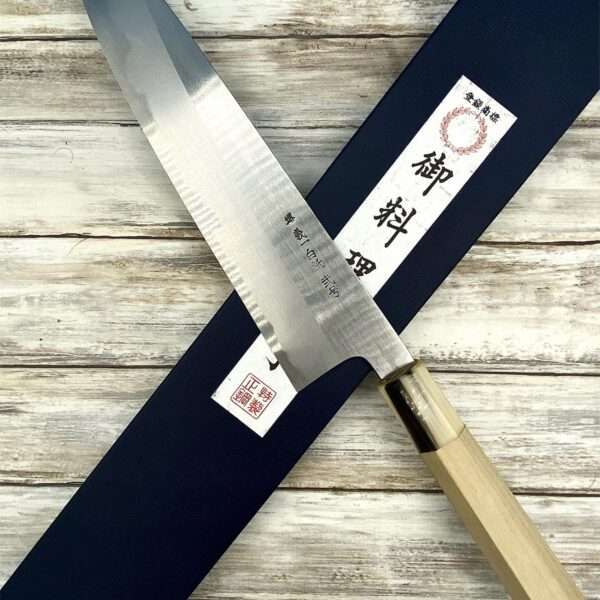 couteau Japonais gyuto yoshikazu tanaka shirogami2 24 cm hairline magnolia