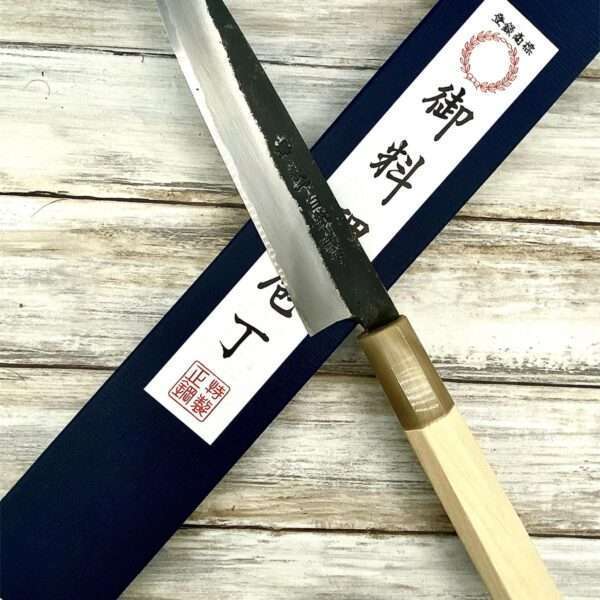 couteau Japonais petty yoshikazu tanaka shirogami2 15 cm kurouchi chene