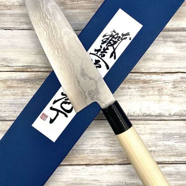 couteau Japonais shigeki tanaka santoku 165 mm vg10 damas