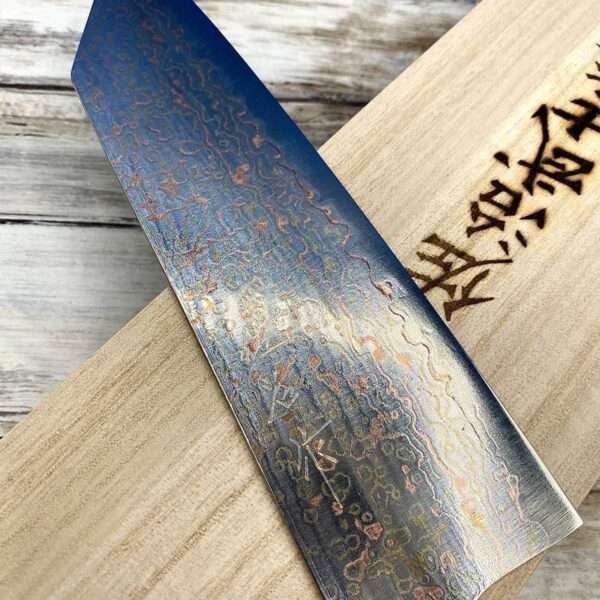 couteau Japonais takeshi saji bunka 165 mm vg10 rainbow