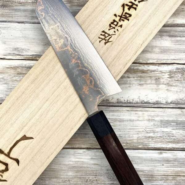 couteau Japonais takeshi saji bunka 18cm aogami2 rainbow