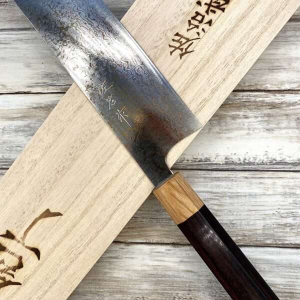 couteau Japonais takeshi saji nakiri 165 mm vg10 rainbow