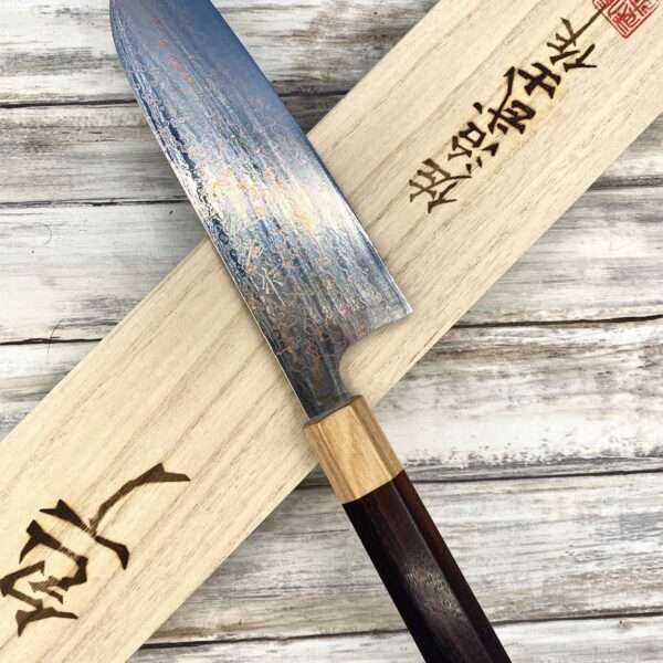 couteau Japonais takeshi saji santoku 165 mm vh10 rainbow