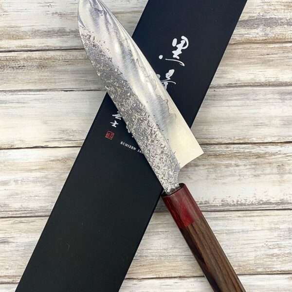 couteau Japonais yu kurosaki santoku spg2 shizuku 165 mm