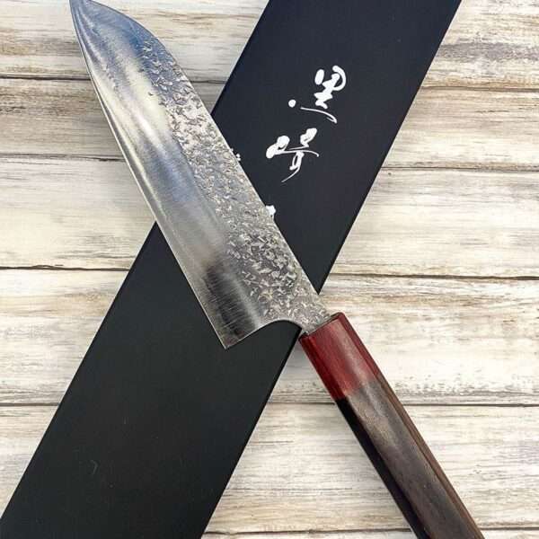 couteau Japonais yu kurosaki santoku spg2 shizuku 165 mm