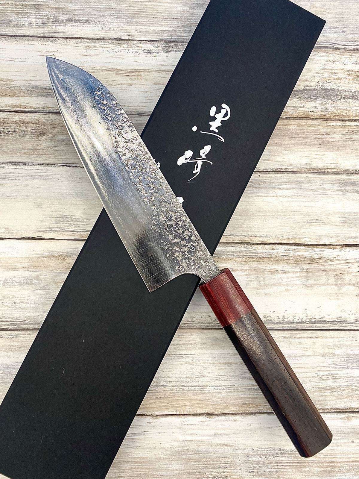 couteau Japonais yu kurosaki santoku spg2 shizuku 165 mm