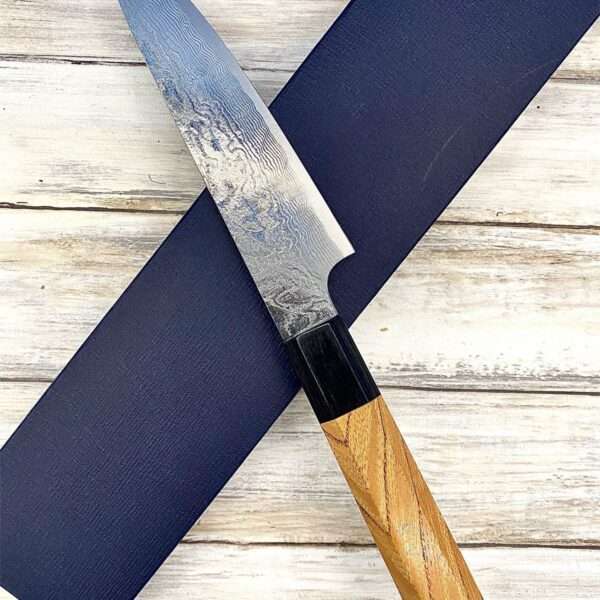 couteau Japonais yuta katayama petty 135 mm vg10 damas diamante