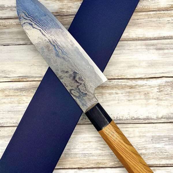 couteau Japonais yuta katayama santoku 165 mm vg10 damas diamante