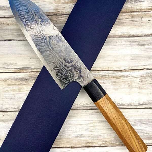 couteau Japonais yuta katayama santoku 165 mm vg10 damas diamante