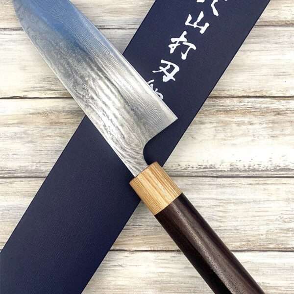 couteau Japonais yuta katayama santoku 17 cm vg10 damas