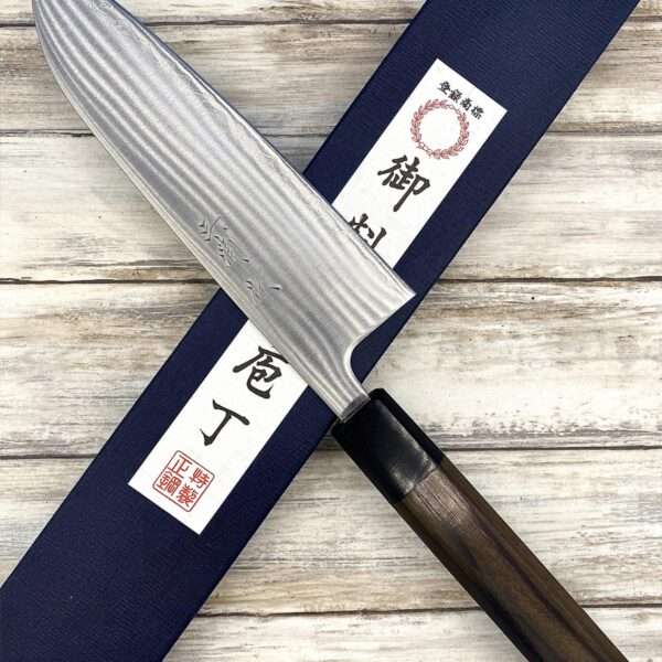 Couteau Japonais Santoku aogami super 16,5cm