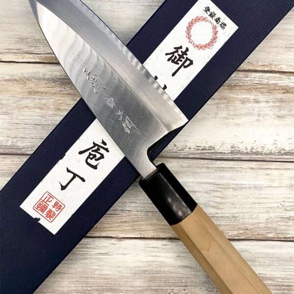 Acheter un Couteau artisanal Japonais Deba Shirogami#2 13,5 cm à Paris meilleur vente de couteaux de cuisine nippon grande marque de qualité