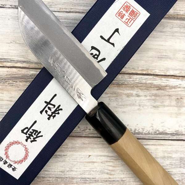 Acheter un Couteau Japonais artisanal Mentori Shirogami2 10,5 cm à Paris meilleur vente de couteaux de cuisine nippon grande marque de qualité