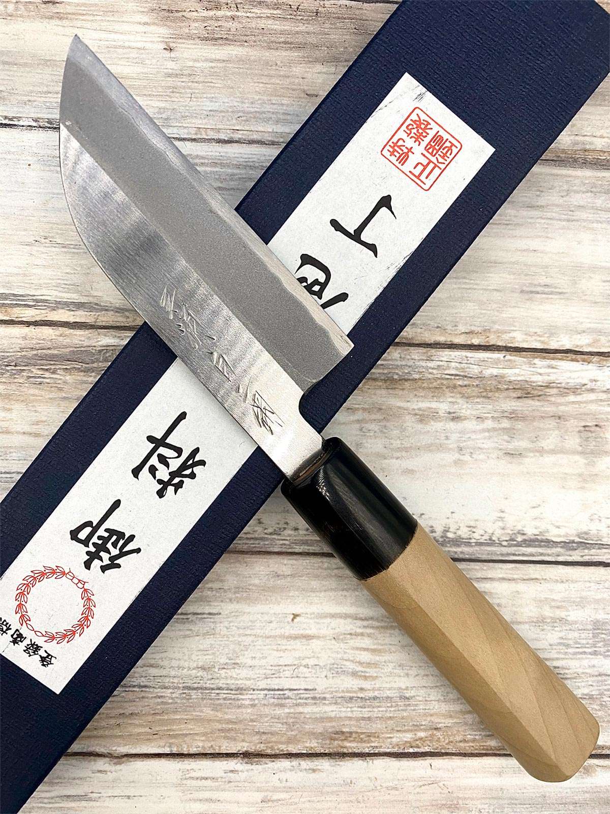 Couteau artisanal Japonais Mentori Shirogami#2 pour droitier