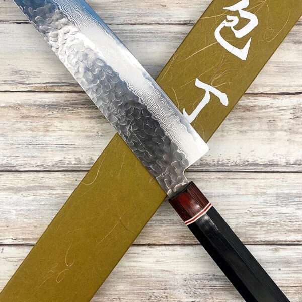 Acheter un Couteau Japonais artisanal Nakiri VG10 18cm Tsuchime Damas à Paris meilleur vente de couteaux de cuisine nippon grande marque de qualité