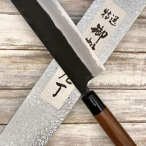 Couteau artisanal Japonais Takeshi Saji - Santoku VG10 16,5 cm - Rainbow -  Couteau Nippon