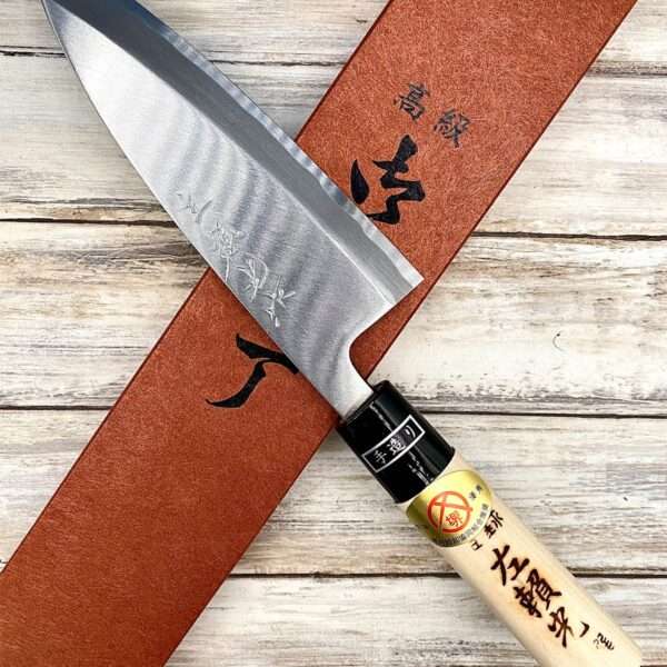 Couteau artisanal Japonais Takeshi Saji - Santoku VG10 16,5 cm - Rainbow -  Couteau Nippon