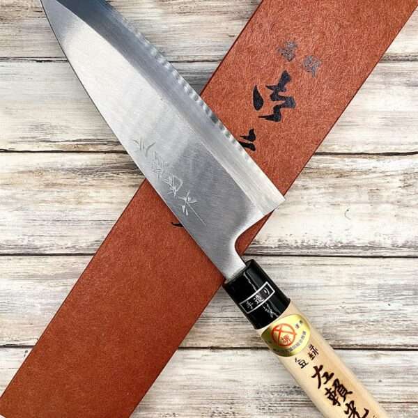 Acheter un Couteau artisanal Japonais Yorimitsu Deba Shirogami#2 18 cm à Paris meilleur vente de couteaux de cuisine nippon grande marque de qualité