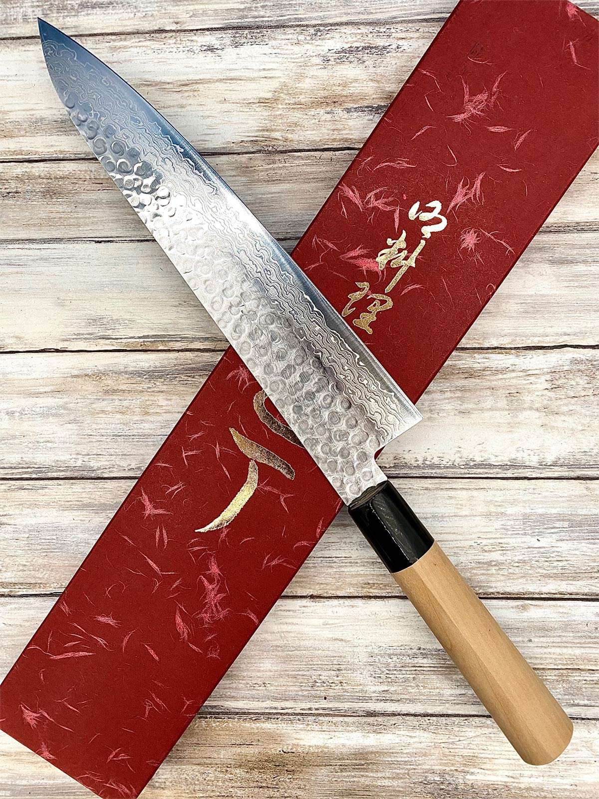 COUTEAU CHEF - GYUTO JAPONAIS - LAME DAMAS - SHIGEKI TANAKA