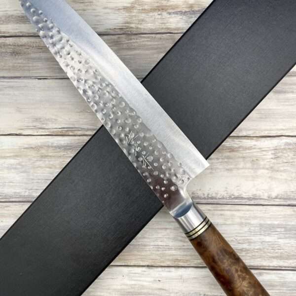 Couteau artisanal Japonais Takeshi Saji - Santoku VG10 16,5 cm - Rainbow -  Couteau Nippon