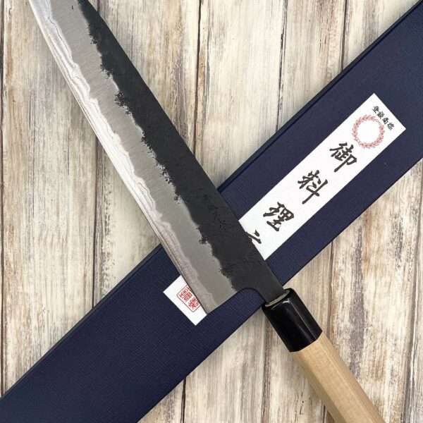 Couteau Gyuto Aogami super nashiji gauche