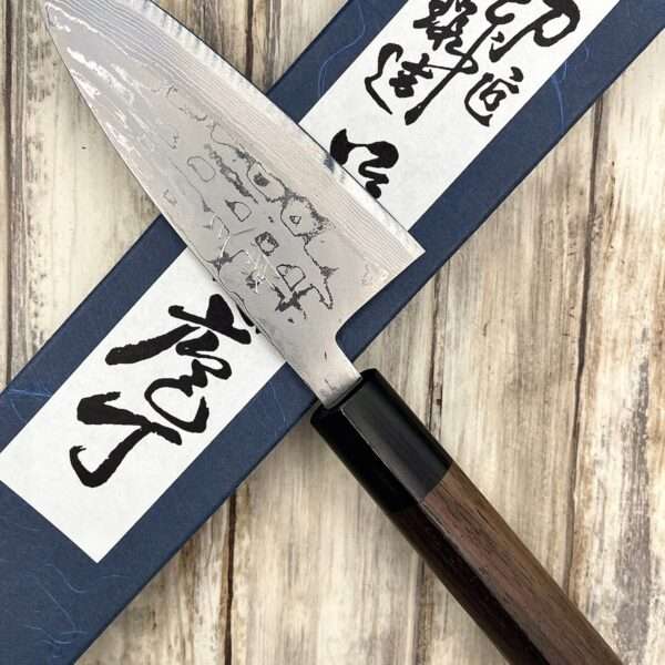 Couteau Japonais ajikiri damas droit