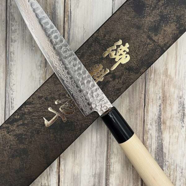 Couteau Japonais Petty AUS10 Damas gauche